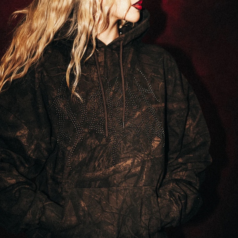 DARC SPORT HESH STUD "GRUNGE" HOODIE IN BROWN DRIFTWOOD FOREST CAMO SIZE LARGE - Picture 2 of 9